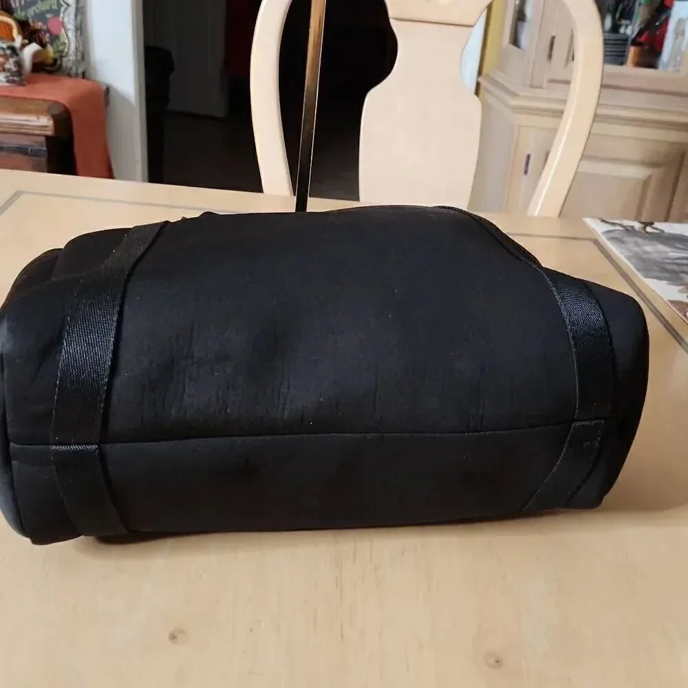Victoria's Secret black and gold insulated neoprene tote